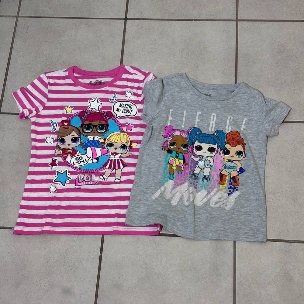 LOL Surprise Girls Casual T-shirts size M(8).